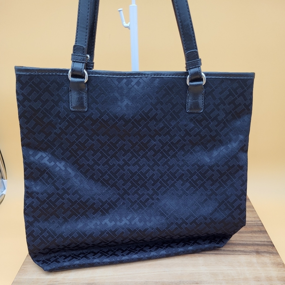 Tommy Hilfiger Black Tote Bag, NWT - Picture 2 of 5
